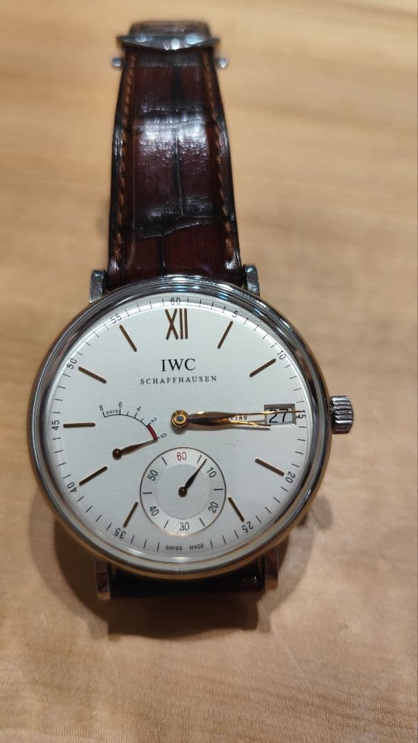 【値下】IWC ポートフィノ 8デイズ 自動巻き時計