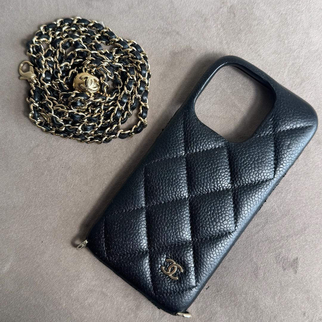 CHANEL】シャネル マトラッセ iPhone X.XS ケース ブルー ブルー（青