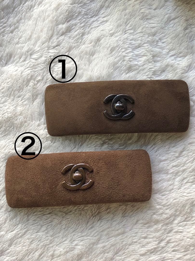 CHANEL シャネル バレッタ② COCO ブラウン