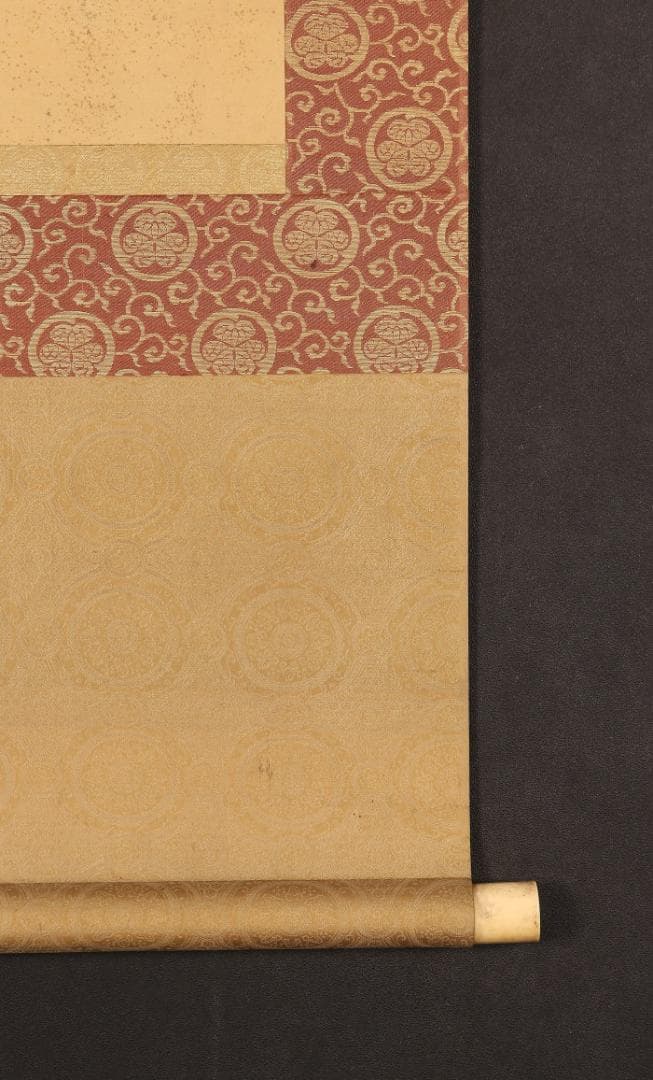 ♪新発見♪◇『徳川光圀』和歌「忘咲の桜花」掛軸 三つ葉葵紋 水戸光圀