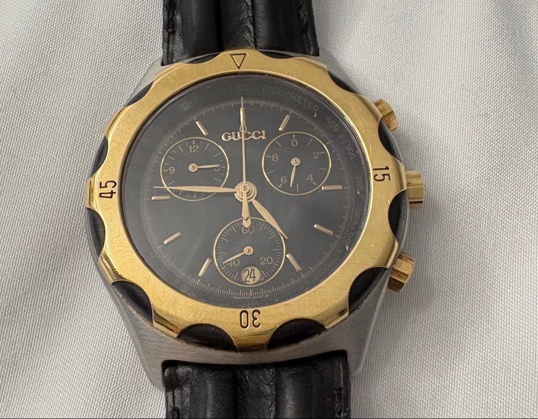 GUCCI グッチ クロノグラフ 50.000/50.500 クォーツ 稼働品