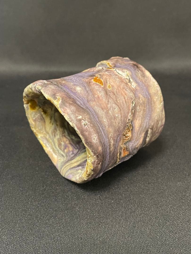 大西雅文　丹波紫釉ぐい呑