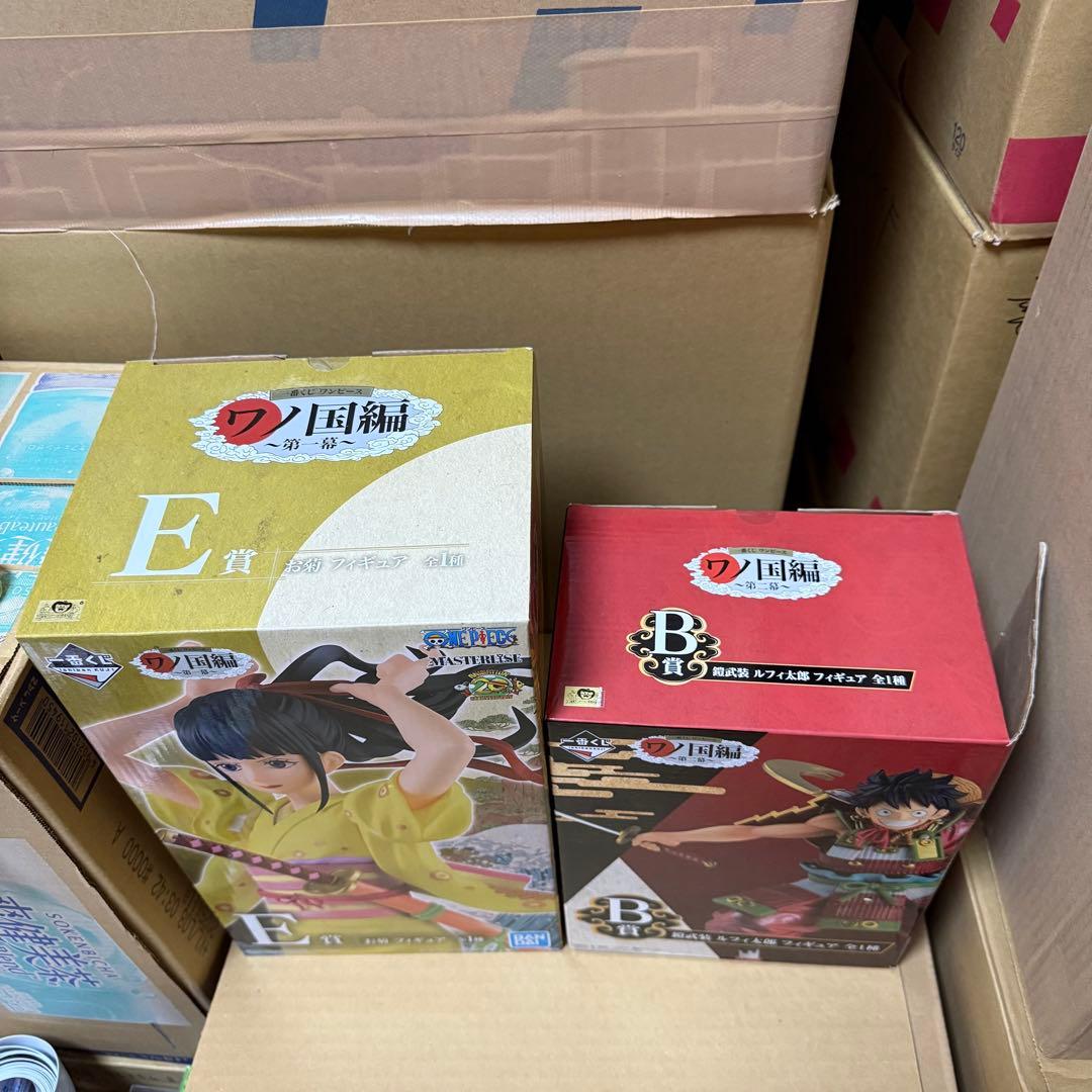 ワンピース 一番くじ ワノ国編 ルフィ お菊 光月日和 フィギュア 3点