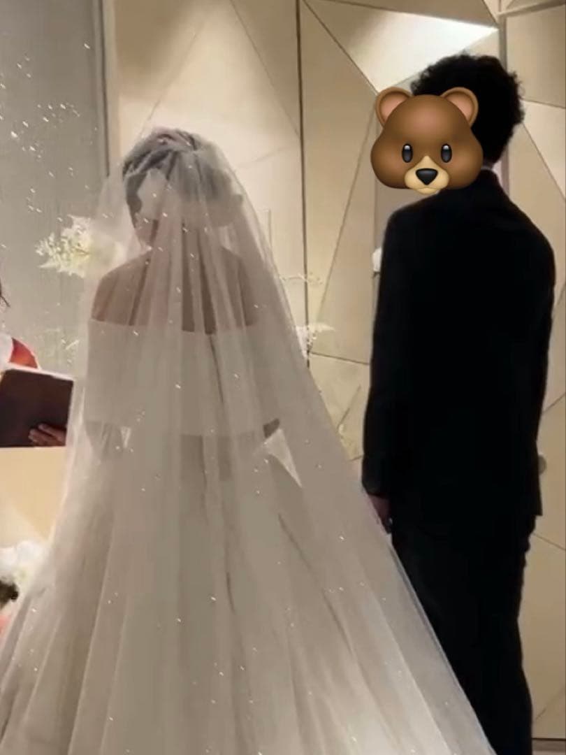 ウエディングラメベール4m