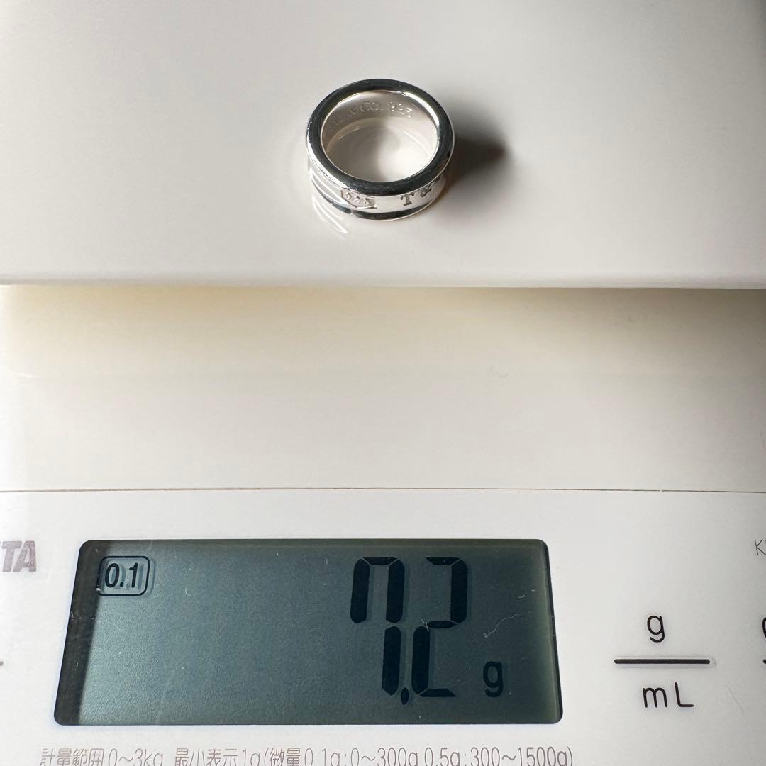 【美品】約8号 ティファニー Tiffany ナロー 1837 リングSV925