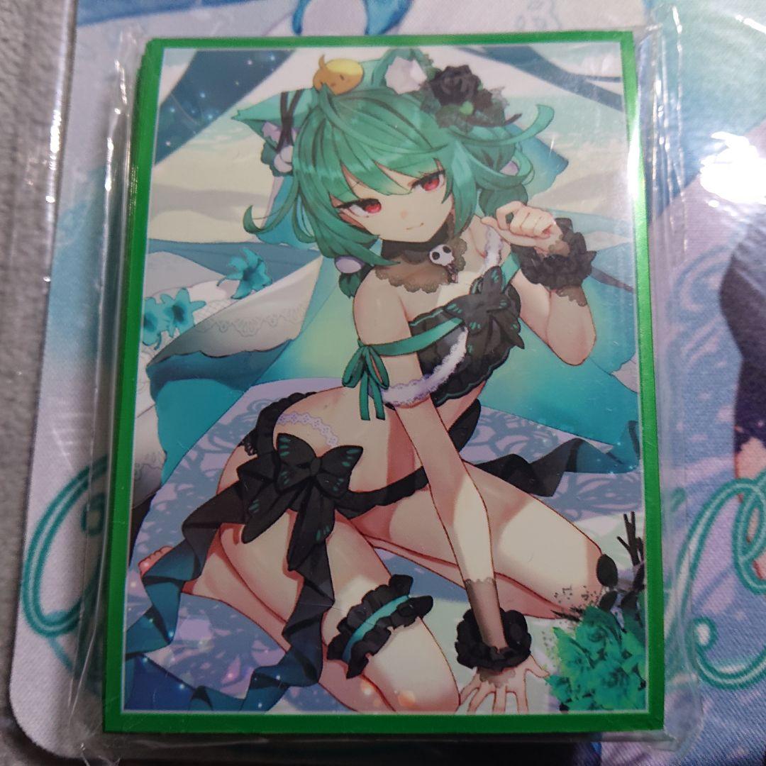 α1 ホロライブ 水着&猫耳 潤羽るしあ スリーブ&プレイマット