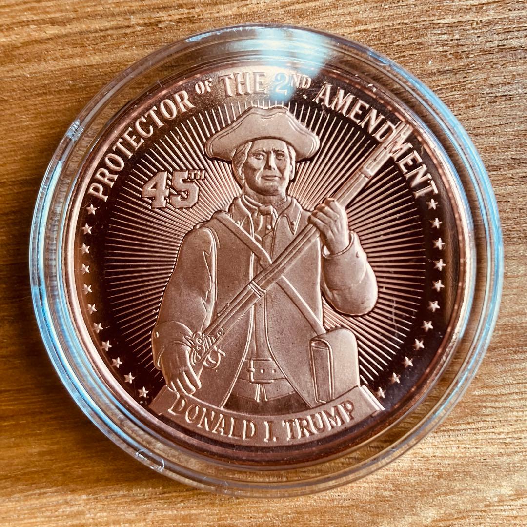 トランプ大統領 1オンス 銀貨 銃規制 銅貨セット - メルカリ