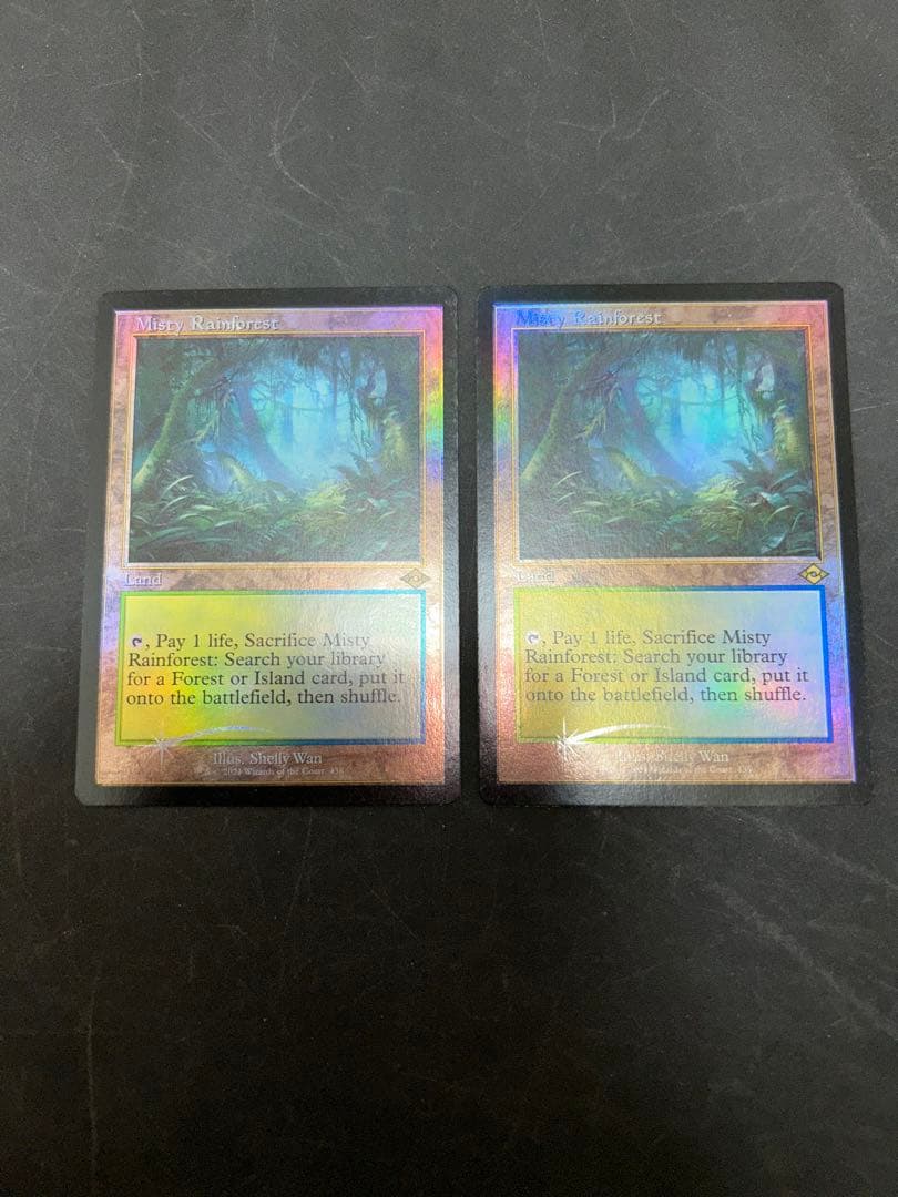 霧深い雨林/Misty Rainforest/旧枠foil/2枚セット/英語版