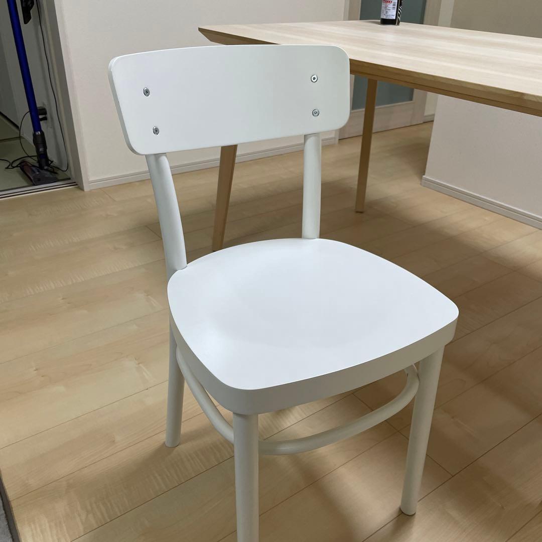木製長方形テーブル IKEA ダイニングテーブル　ダイニングチェア2脚