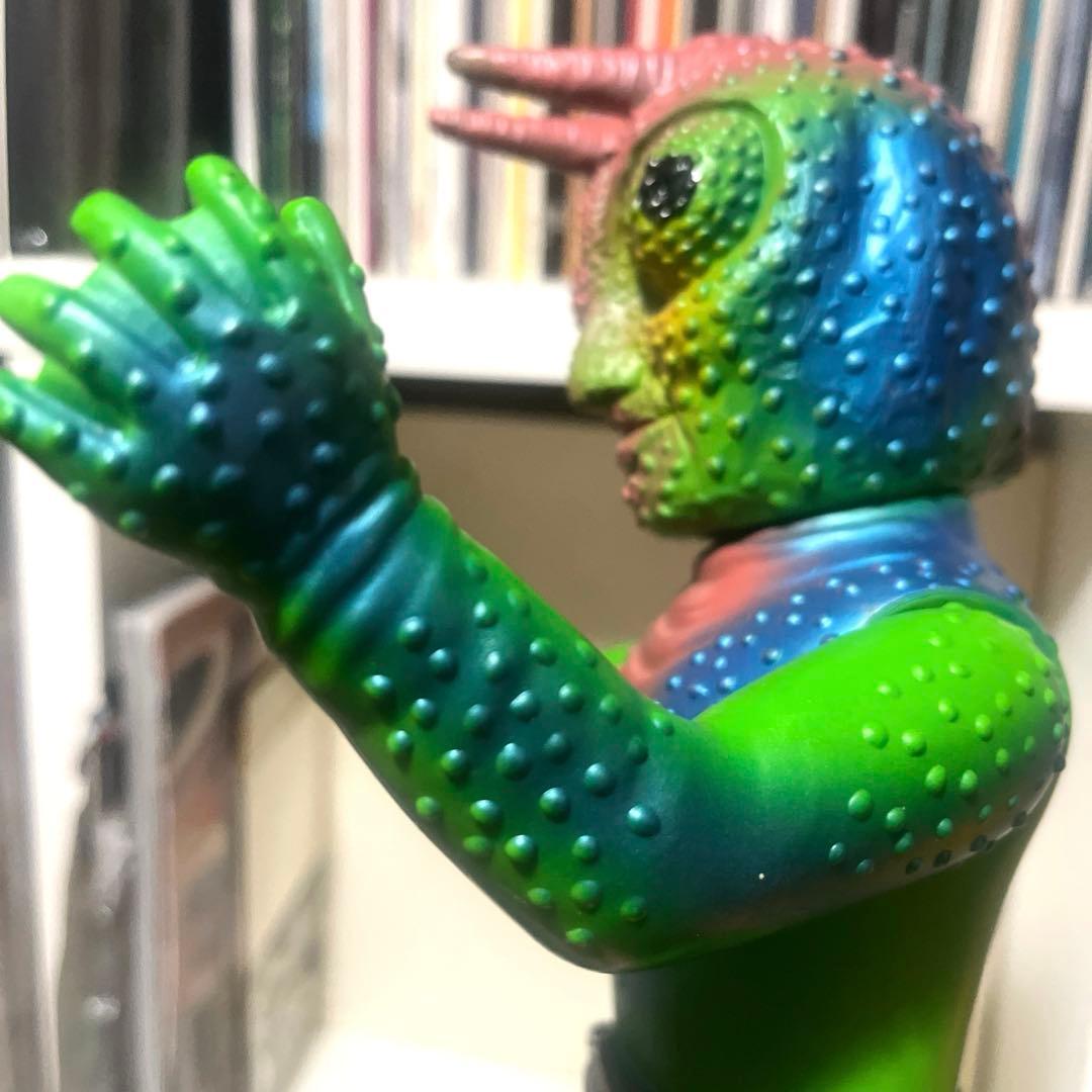 旧バンダイ製 死神カメレオン キングサイズ 美品 ソフビ フィギュア 怪人