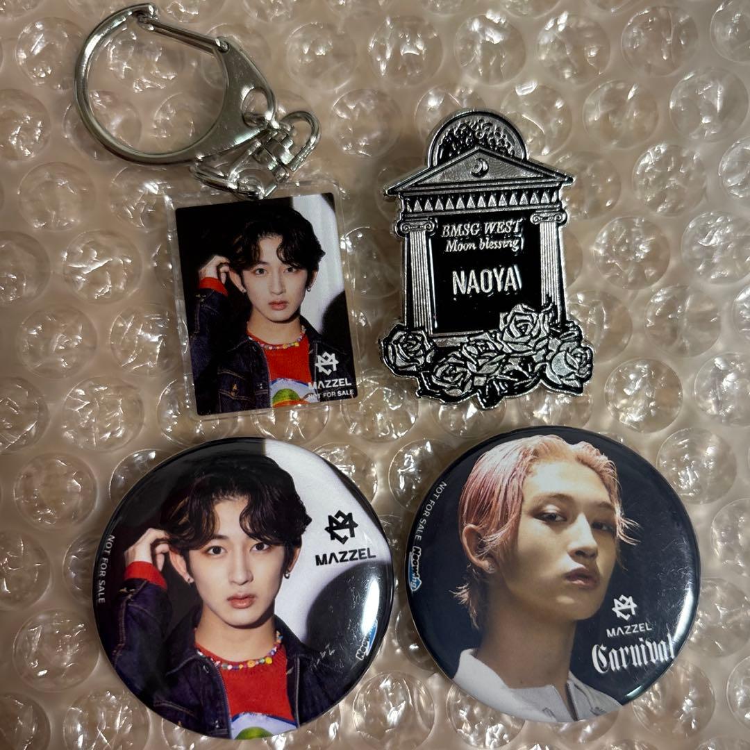 MAZZEL NAOYA マーゼル ナオヤ 缶バッジ 3個セット ツアーグッズ