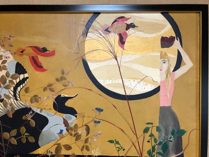 旅立ちの時☆アクリル画☆50号☆額付き