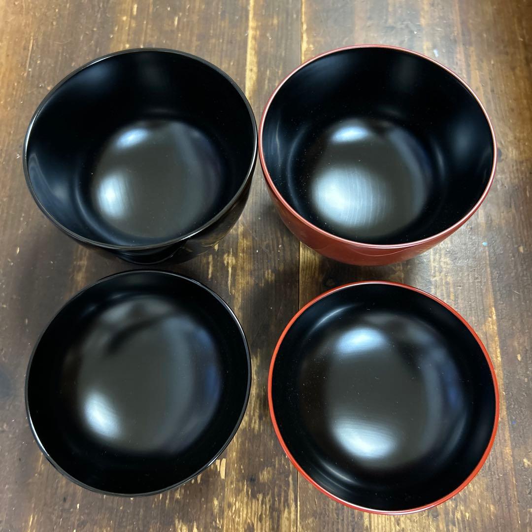 希少　輪島塗　慶塚作　蓋付き　汁椀　吸物椀　ペア