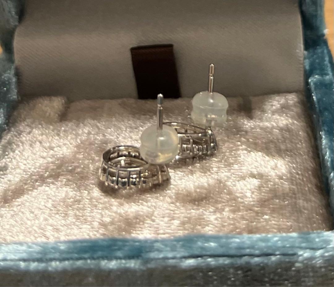 あがさ様専用 櫻井彩子 愛こそ全て ペアシェイプ プラチナ ピアス