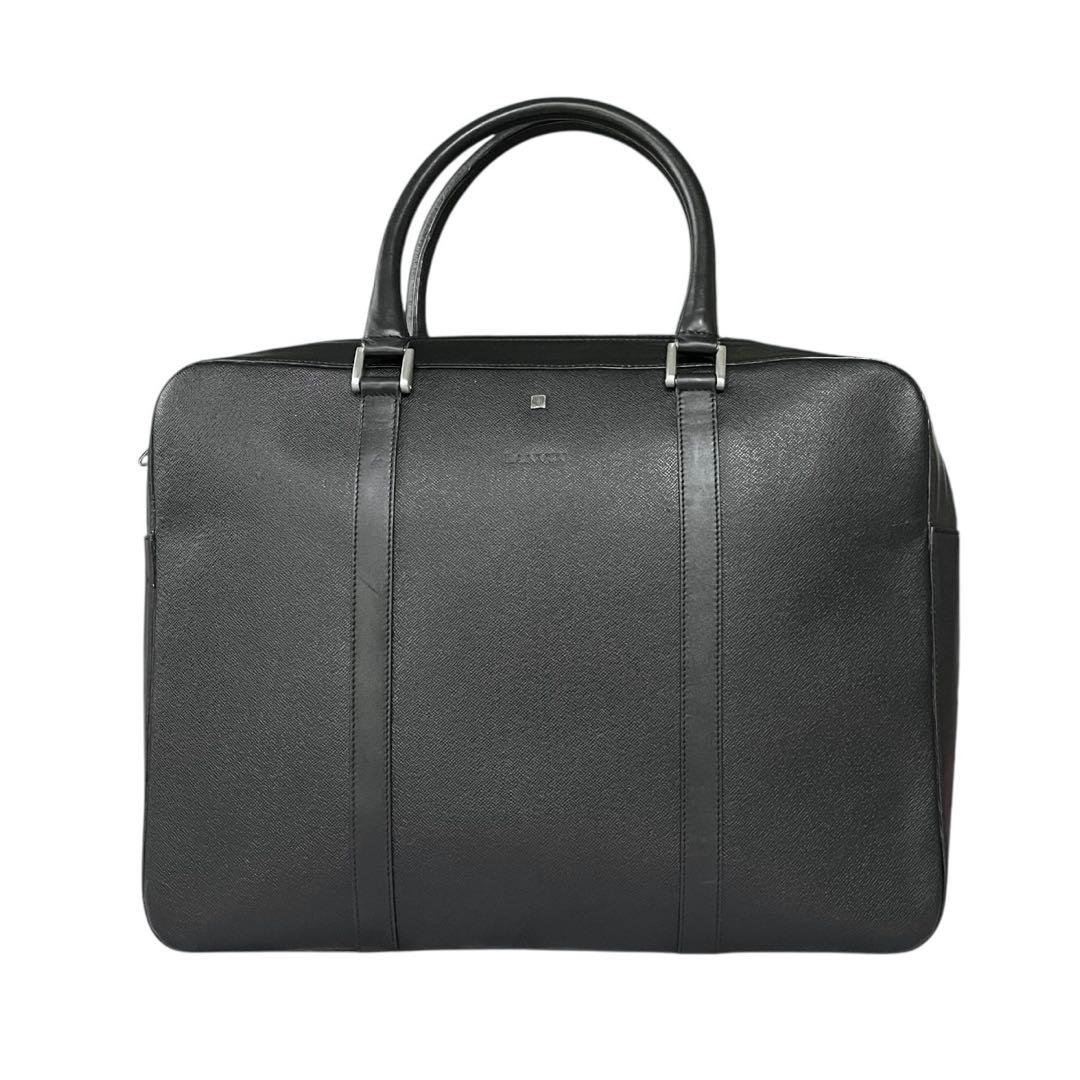 【極美品】◾️LANVIN◾️ビジネスバッグ◾️ブリーフケース◾️レザー◾️ブラック