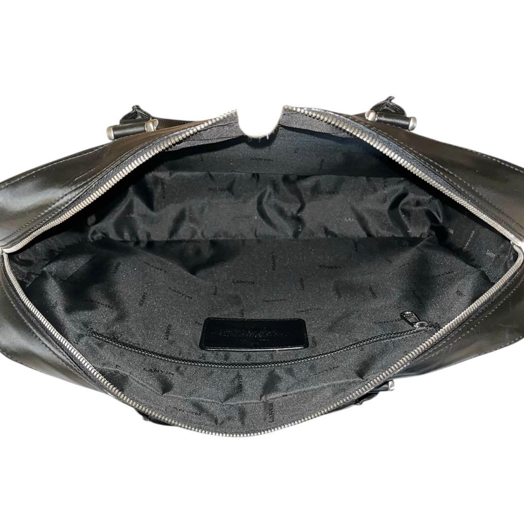 【極美品】◾️LANVIN◾️ビジネスバッグ◾️ブリーフケース◾️レザー◾️ブラック