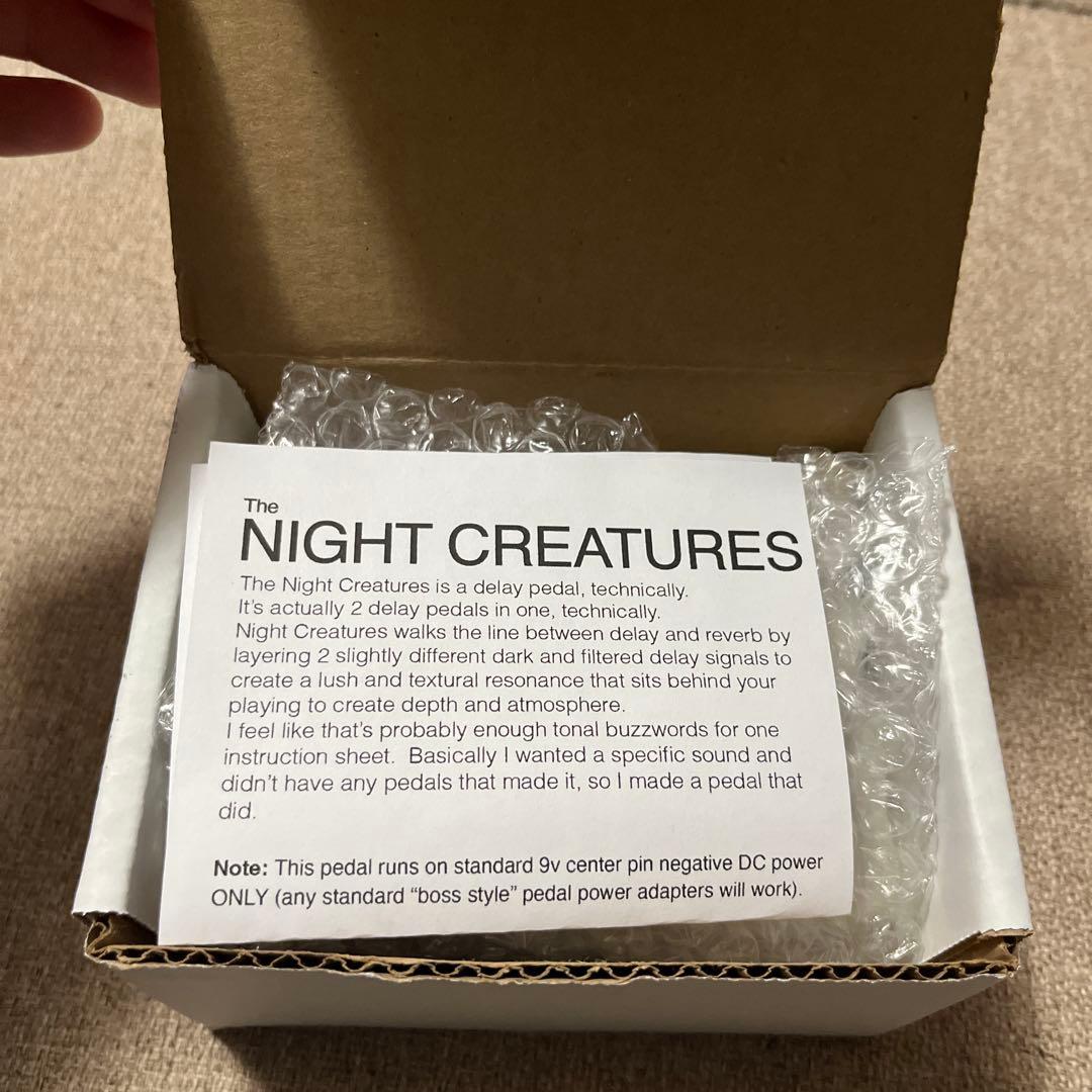 non-human audio NIGHT CREATURES ディレイ