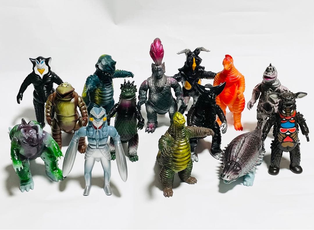 ウルトラマン怪獣全種 硬質ソフビ プラタグ版 14体 1983年 BANDAI