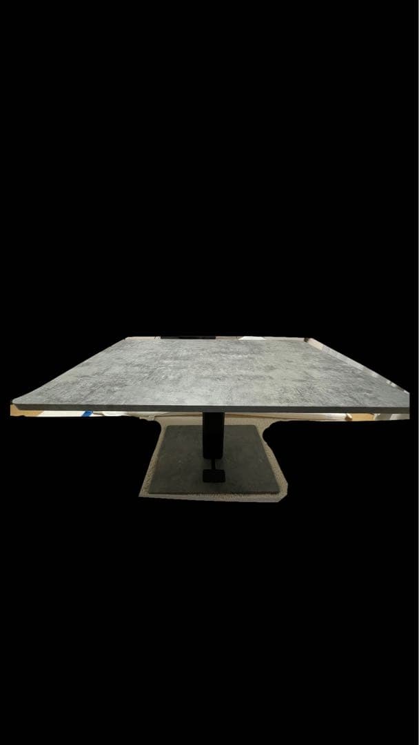 昇降式ダイニングテーブル、ストーングレー