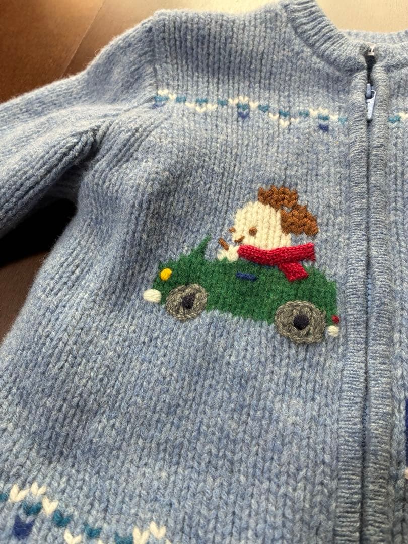 ❗️お値下げ❗️familiar ニットジャケット　90cm