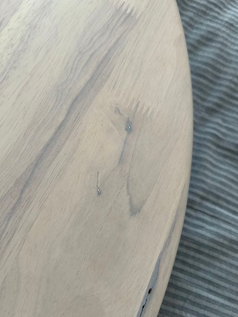 モダンデコ　ラウンド　ダイニングテーブル　ホワイト　丸テーブル