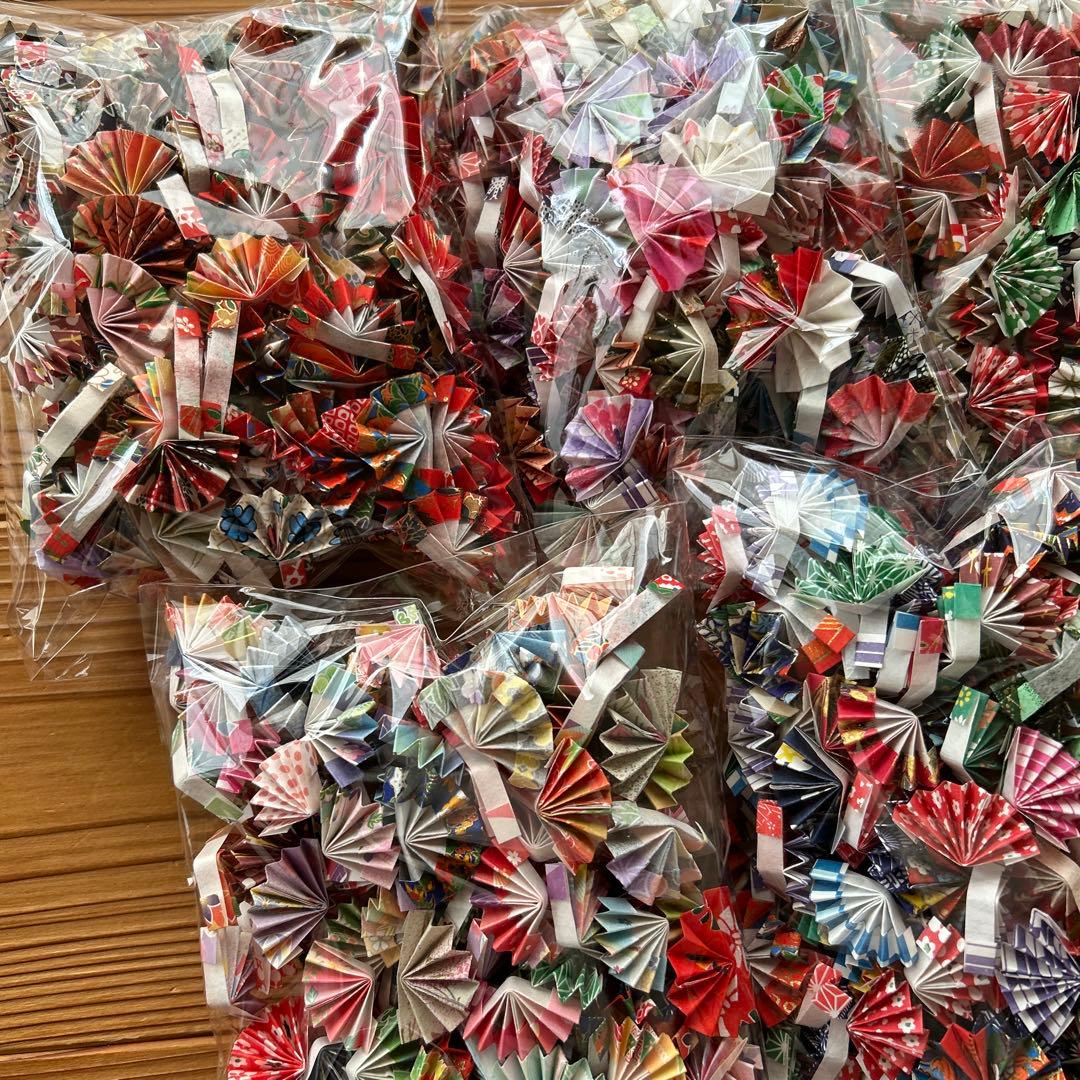 【マロン】8月分　和柄和紙の扇子　1000個