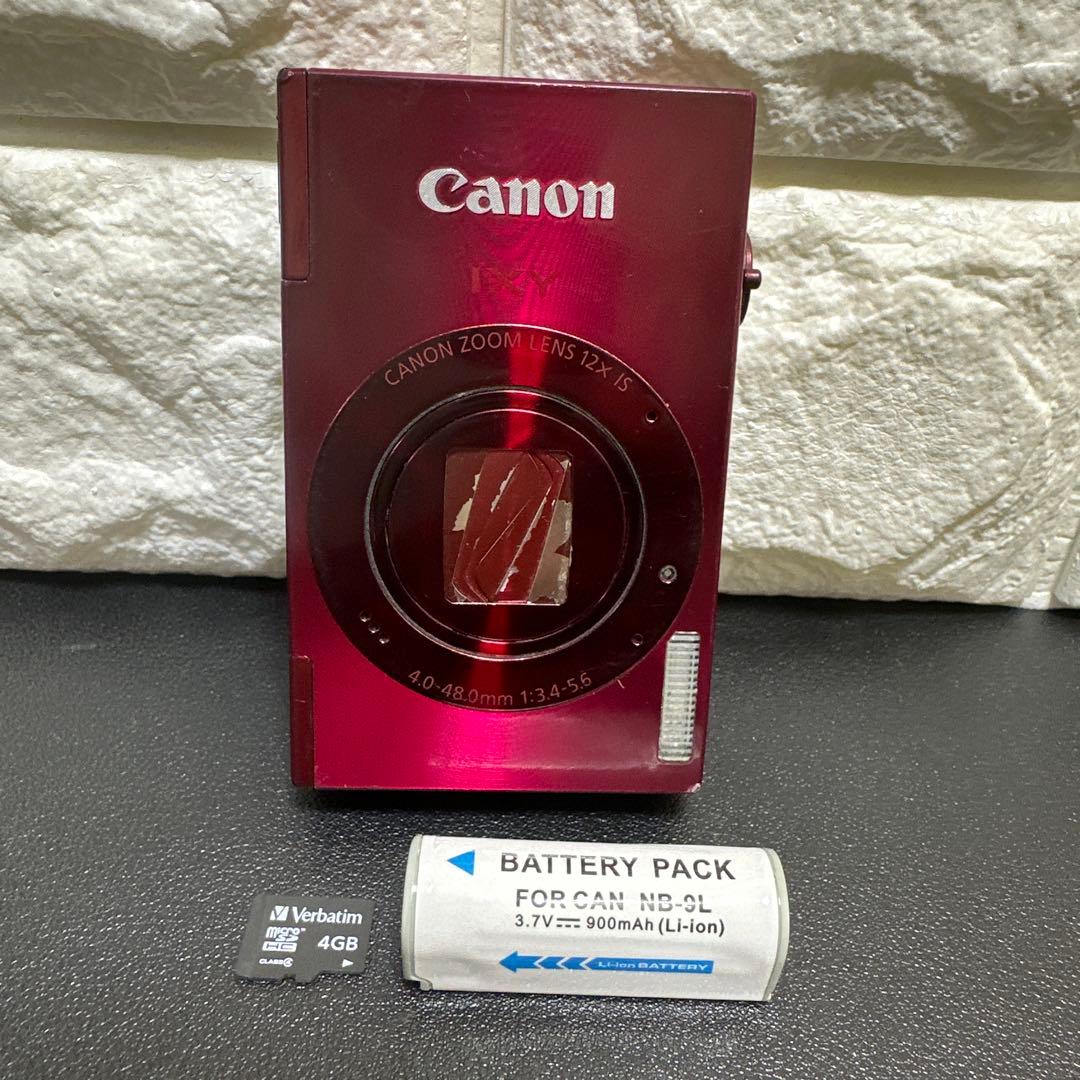キャノンCanon IXY3 PC1736 レッド 動作確認済