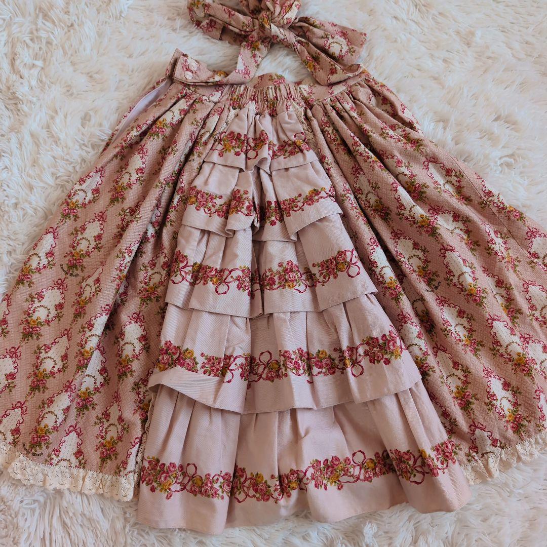 イノセントワールド　ポンパドゥール　スカート　フリル　ウエストリボン　ピンク