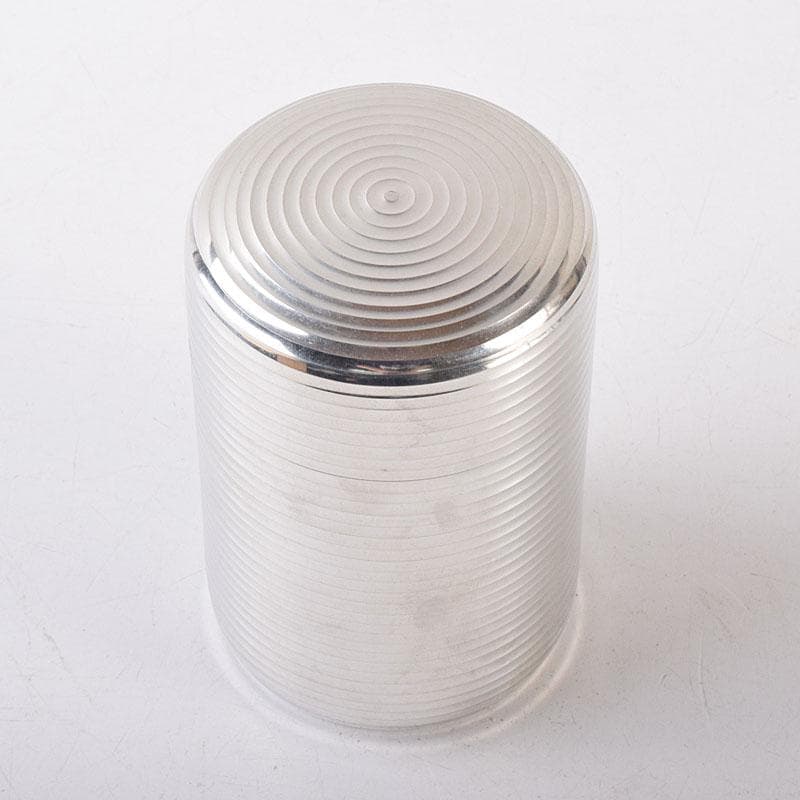 煎茶道具 錫半造 本錫 茶壷 茶心壷 約450g 共箱