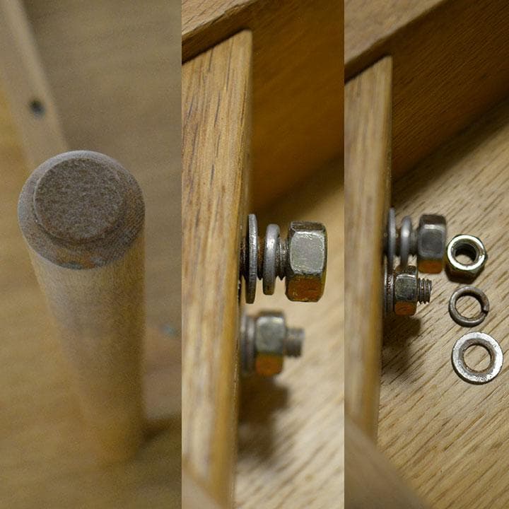 無印良品　廃盤　丸・サークル　天然木オーク材ダイニングテーブル　120cm