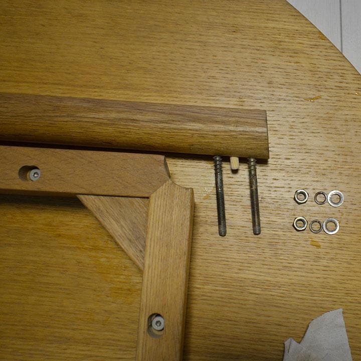 無印良品　廃盤　丸・サークル　天然木オーク材ダイニングテーブル　120cm