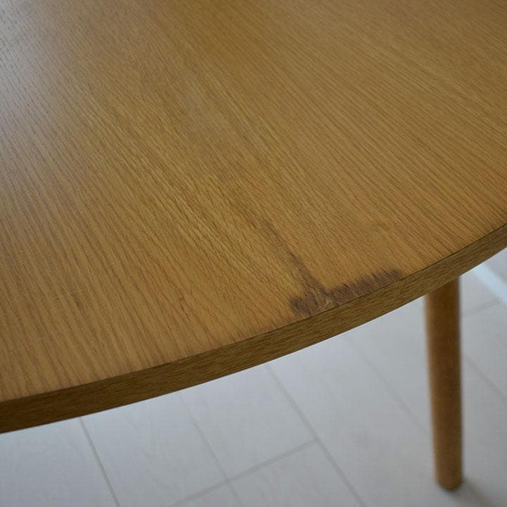 無印良品　廃盤　丸・サークル　天然木オーク材ダイニングテーブル　120cm