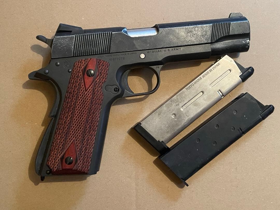 東京マルイm1911a1カスタム。ダメージ塗装