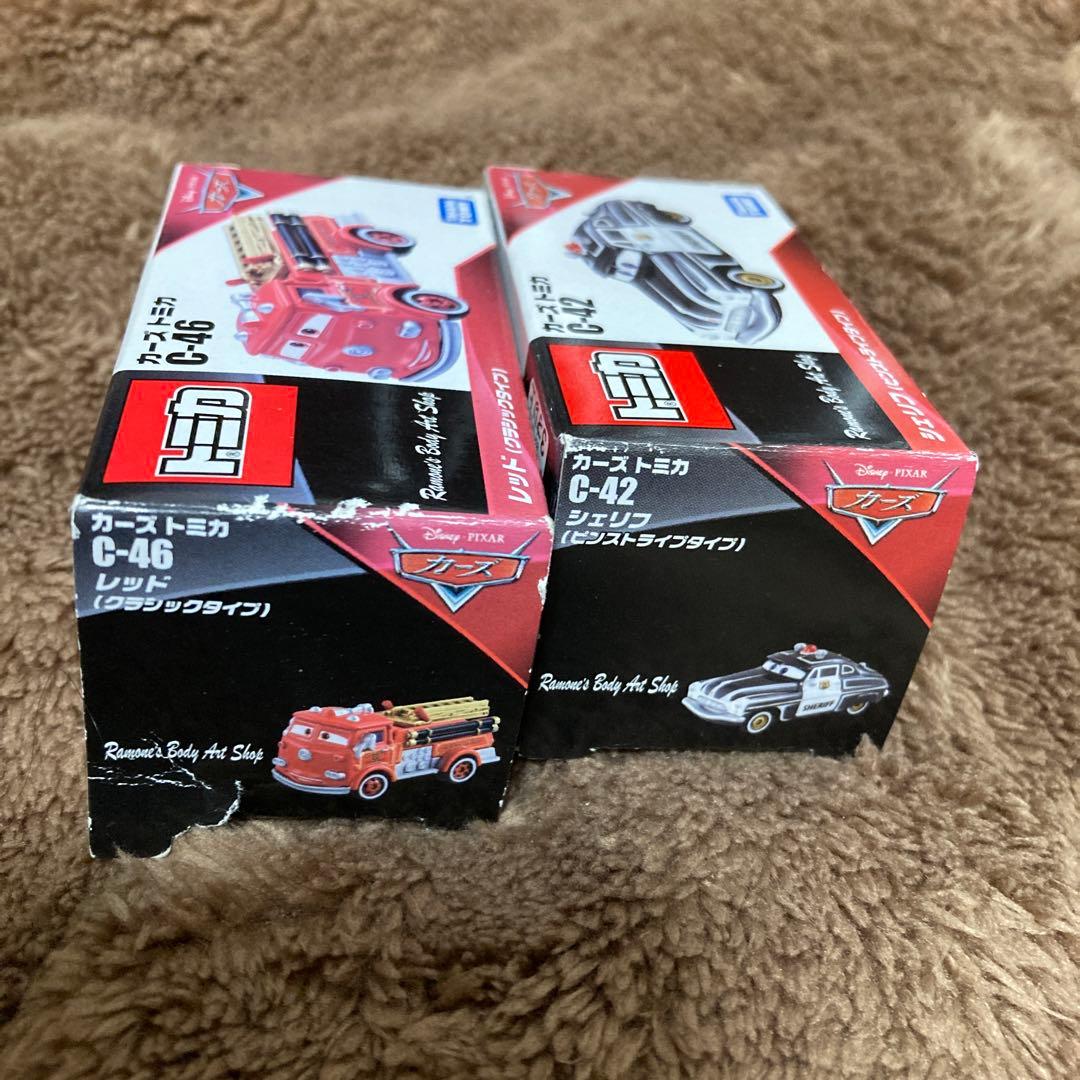 カーズトミカ　廃盤シェリフ&レッドまとめ売り