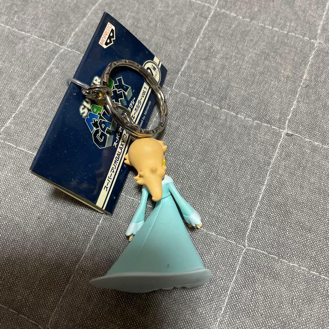 レトロ希少　ロゼッタ キーホルダー 水色 アクリル