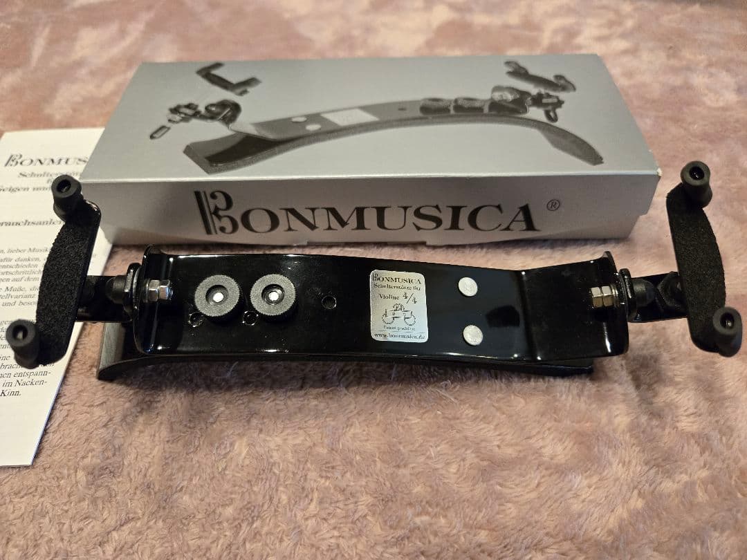 ボンムジカ バイオリン 肩当て 4/4 使用回数少なめ 美品