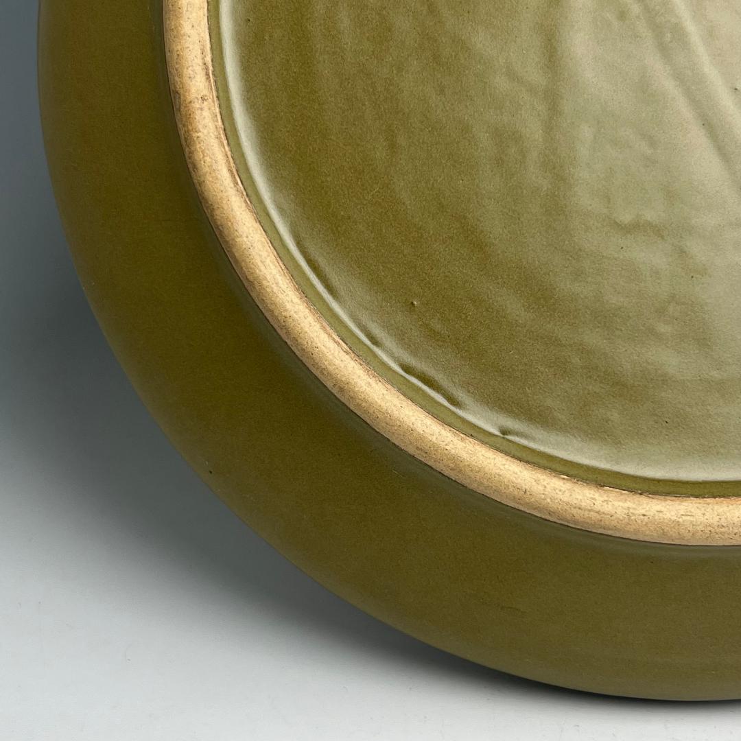 蕎麦釉 茶葉末釉水盤 中国古玩 中国美術 唐物 擺件