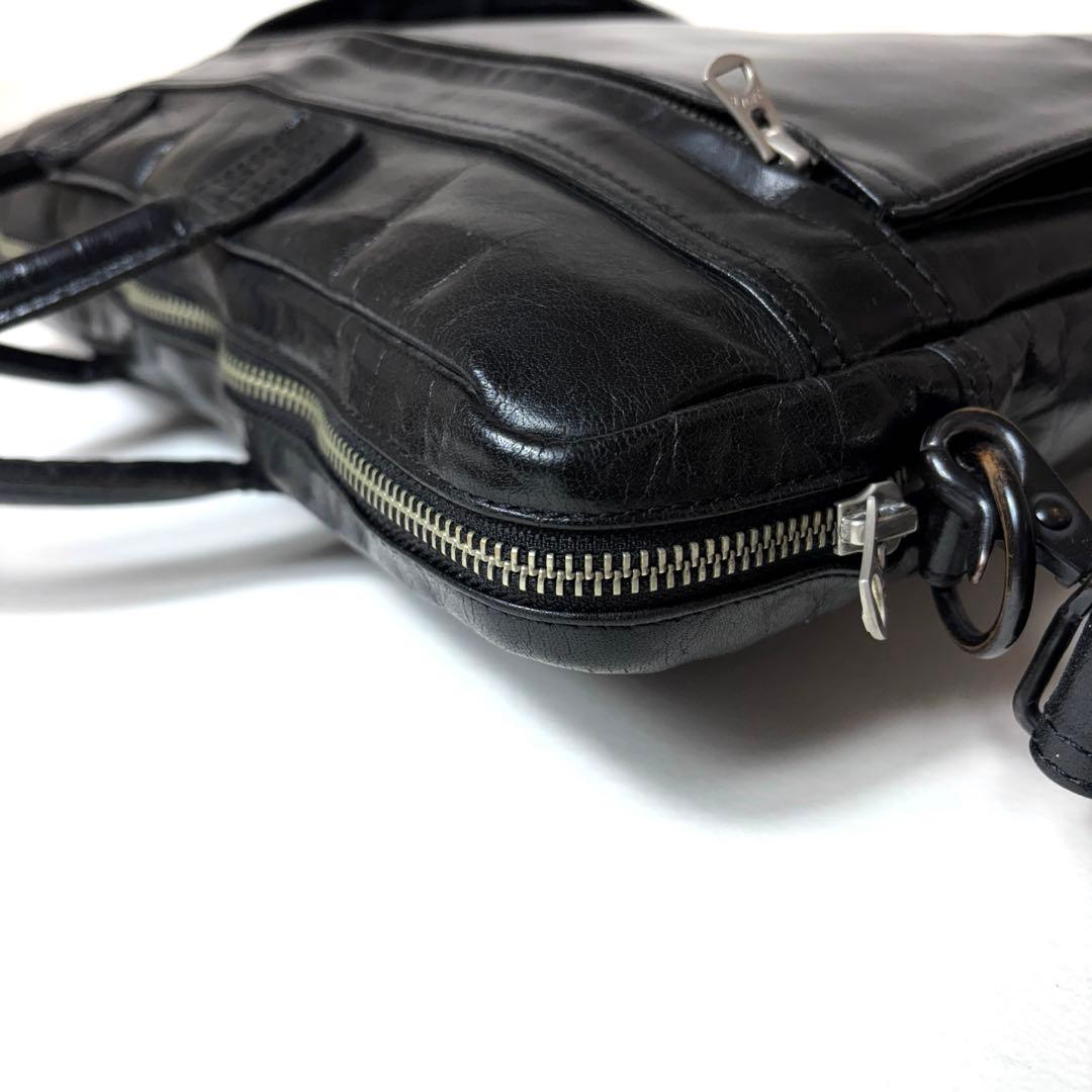 【希少】 PORTER オールレザー 2WAY ブリーフケース ビジネスバッグ