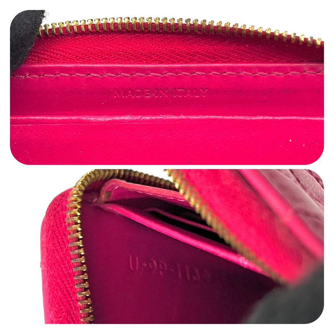 【美品】セリーヌ ケース Cチャーム キルティング ピンク 保存袋付き