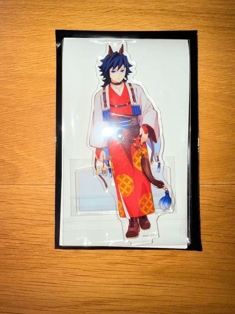 鬼滅の刃2026 午年　冨岡義勇　アクリルスタンド　箔押し缶バッジ　等身大絵巻