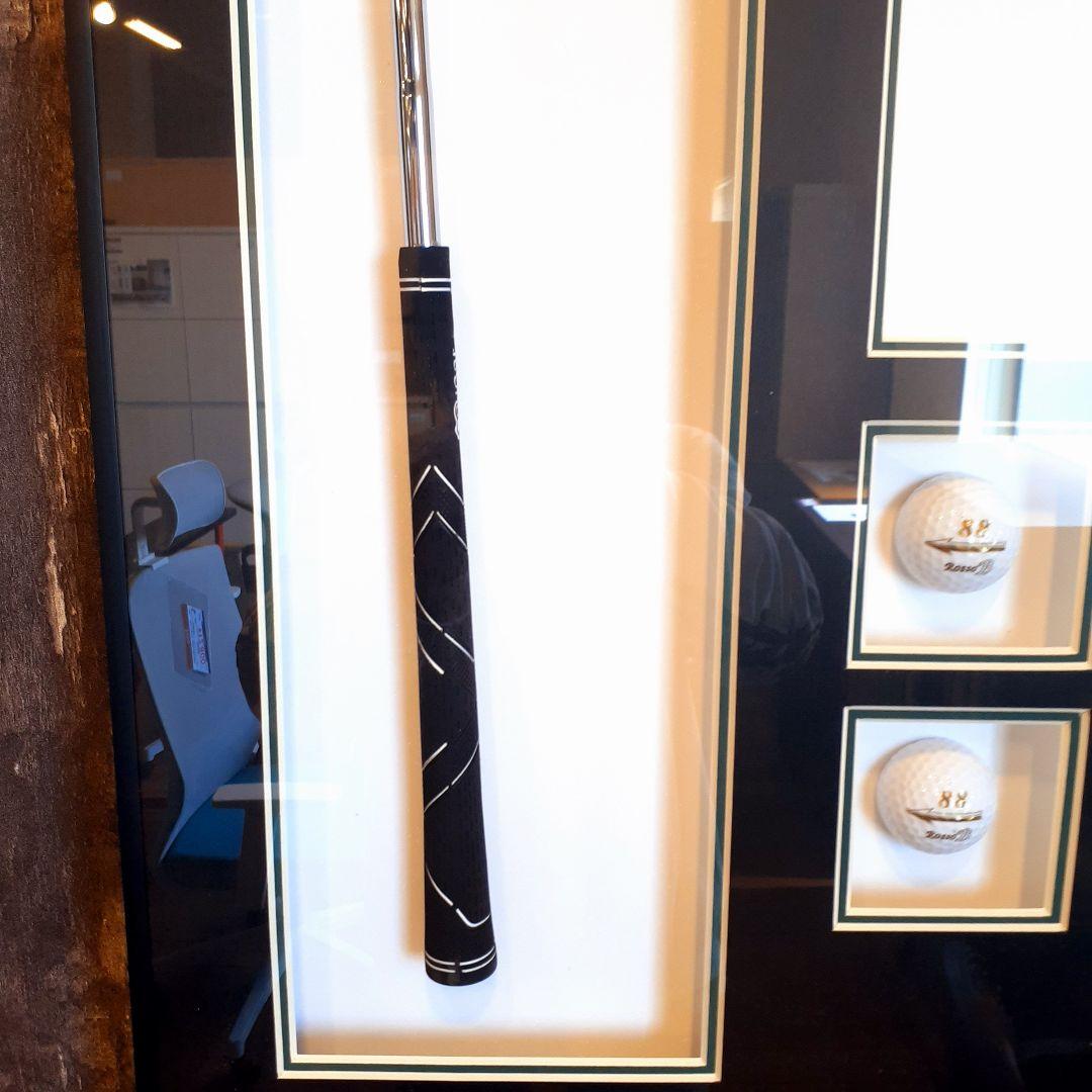 輸入雑貨　ゴルフ　パット&ボール入り　オブジェ　アートパネル