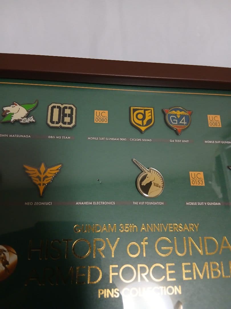 ガンダム 　ピンズ　35周年　エンブレム　欠品あり