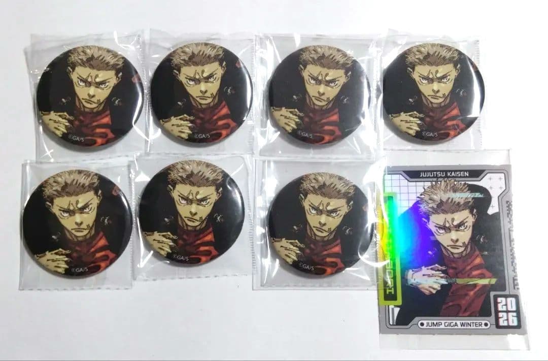 ジャンプGIGA 呪術廻戦 虎杖悠仁 缶バッジ ホロステッカー - メルカリ