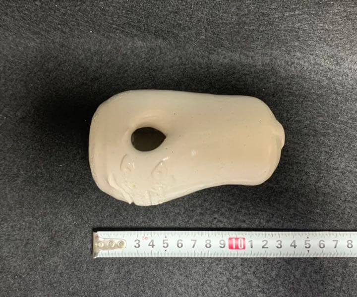 二代 水野双鶴　牛 小壺