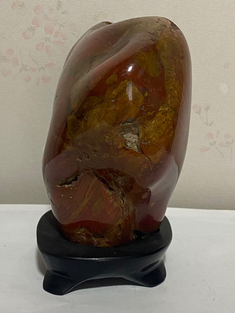 ♢鑑賞石 水石 銘石 赤玉 赤石 ジャスパー 天然石 インテリア 置物 骨董品