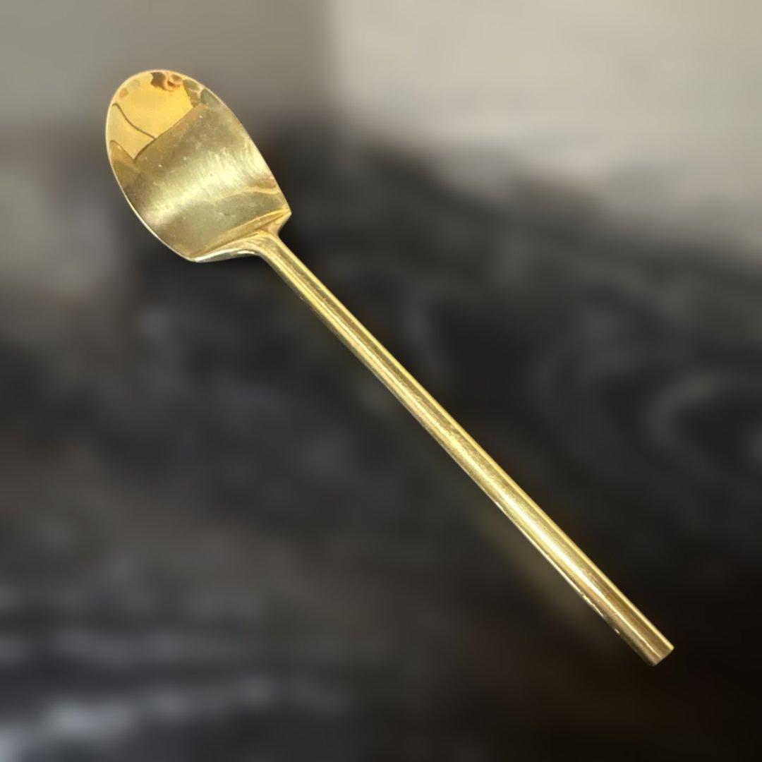 【茶道具】金森浄久造　灰匙三本組（共箱）