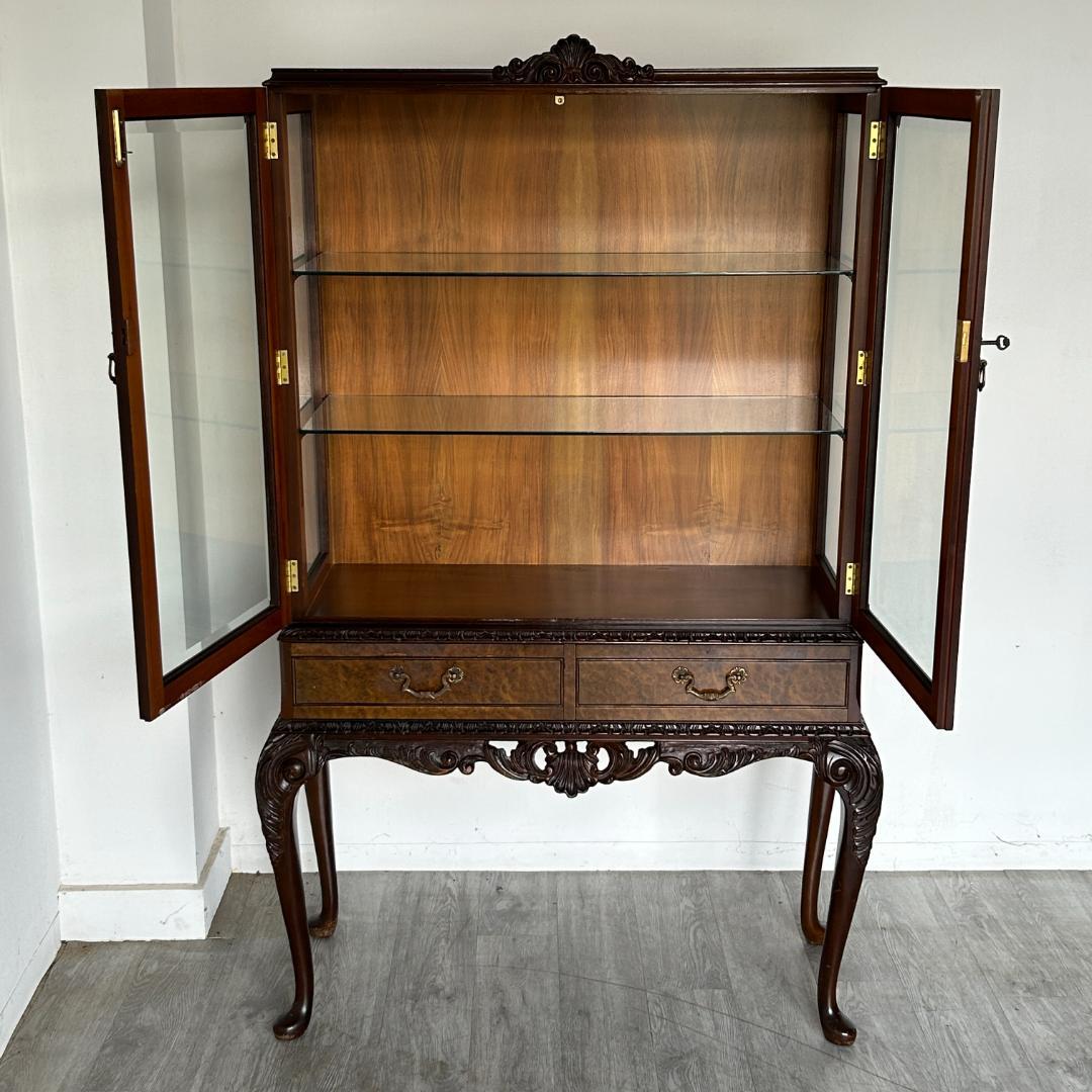 イギリス アンティーク家具 ディスプレイ キャビネット 1930年頃 775A