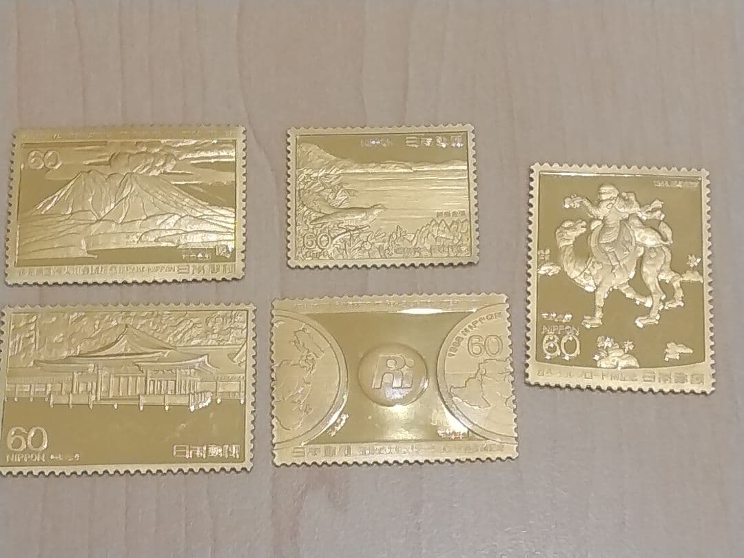 純銀金張 純金切手 約17.75g まとめ売り 松本徽章工業