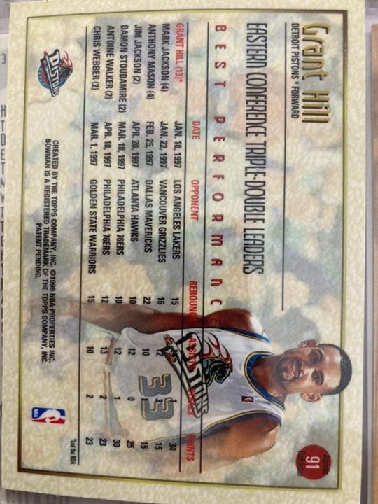 97-98 BB Atomic Refractor Grant Hill