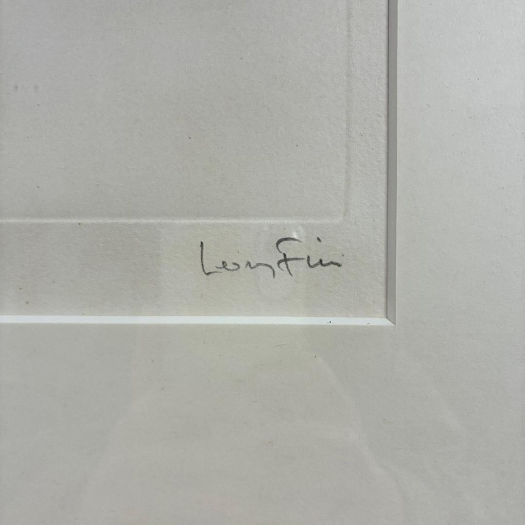 レオノール・フィニ「ほうきの妖精」ドライポイント版画 直筆サイン入 エンボス印有